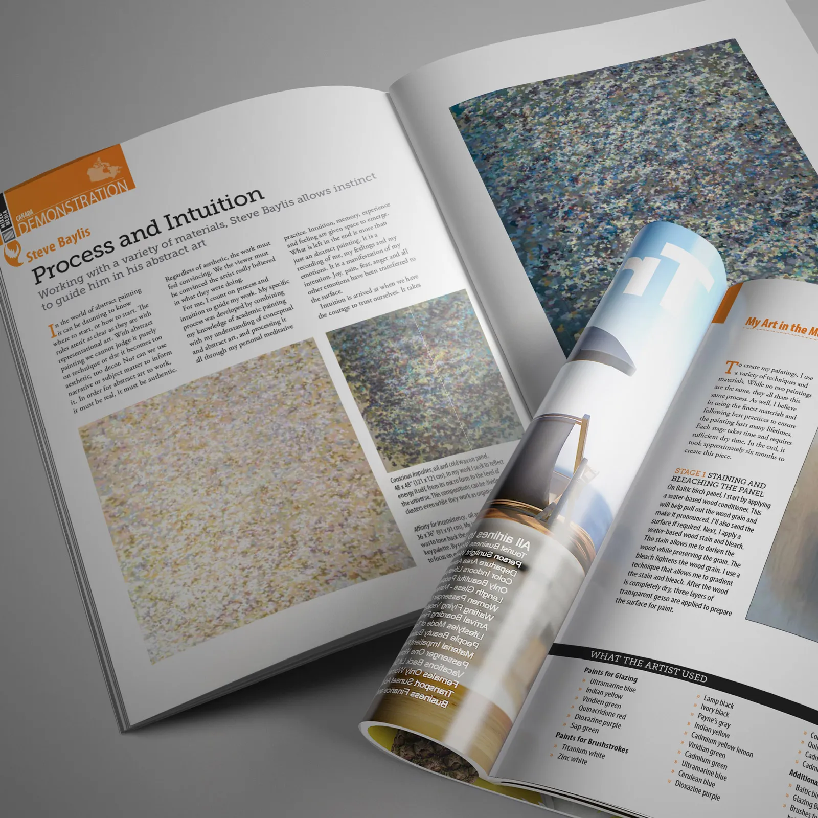 International Artist Magazine — seven-page feature on Steve Baylis